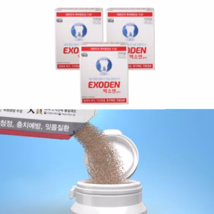 엑소덴 분말치약 10g 3박스 무불소 잇몸 보호 치은염 치주 예방